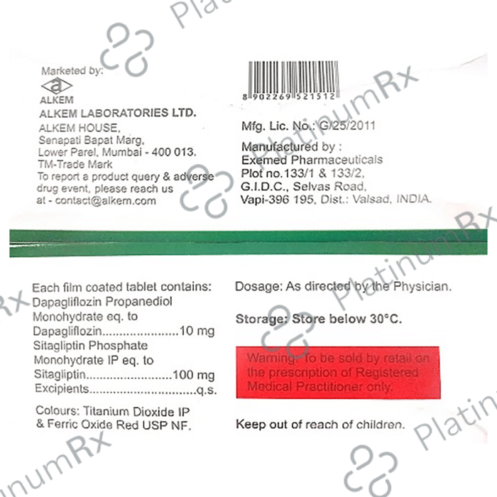 Dapanorm Duo 10/100mg Tablet 10s