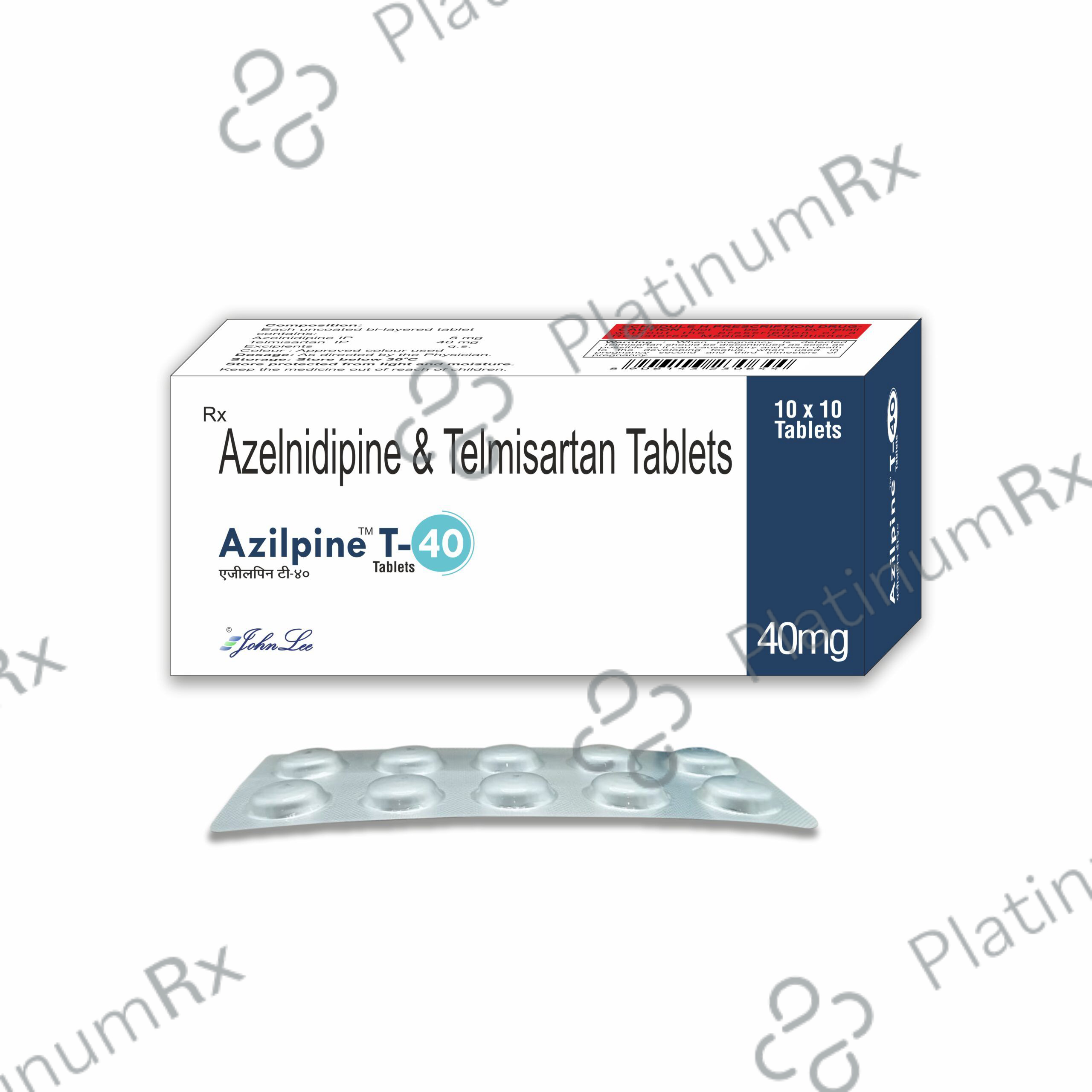 Azilpine T 40/8mg Tablet 10s