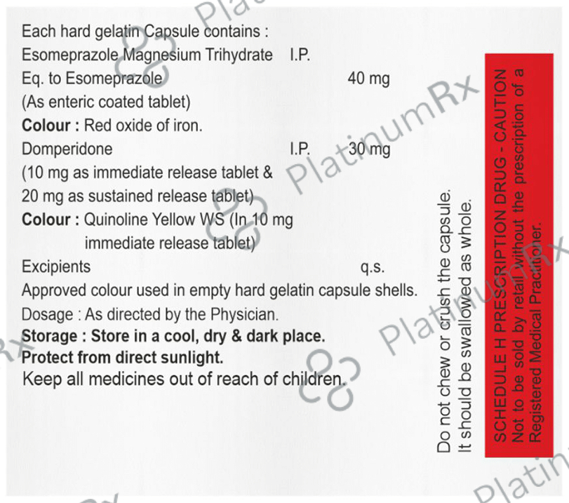 Esovil Duo 30mg/40mg Capsule SR