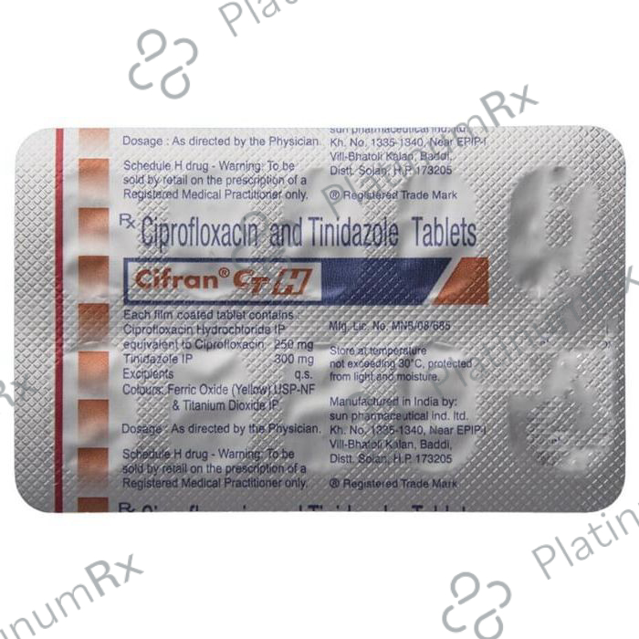 Cifran C TH 250/300mg Tablet 10s