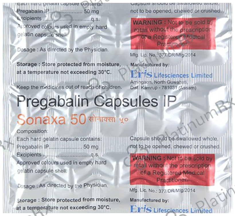Sonaxa 50 Capsule 15 Capsule