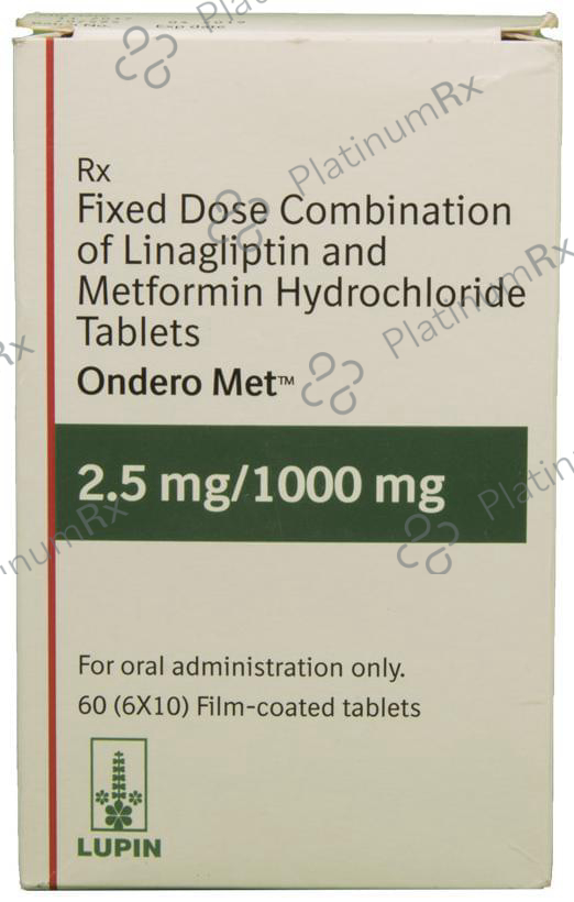 Ondero Met 1000/2.5mg Tablet 10s