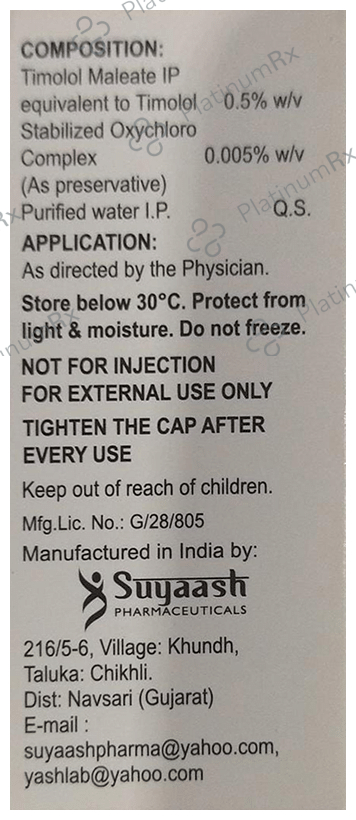 Timolen 0.5% Eye Drop