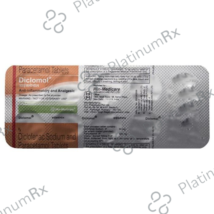 Diclomol 50/325mg Tablet 10s