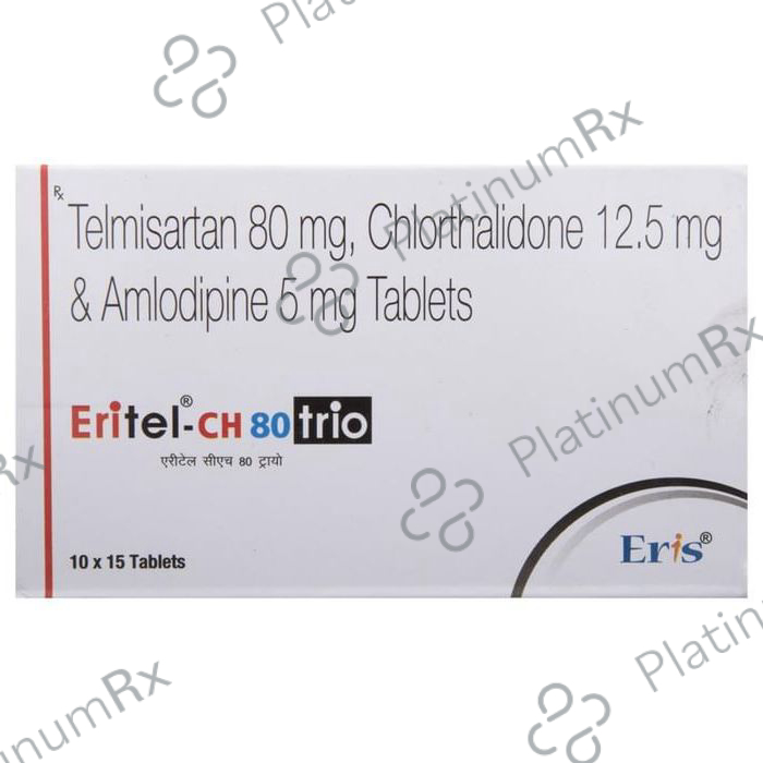 Eritel CH 80 Trio 5/12.5/80mg Tablet 15s