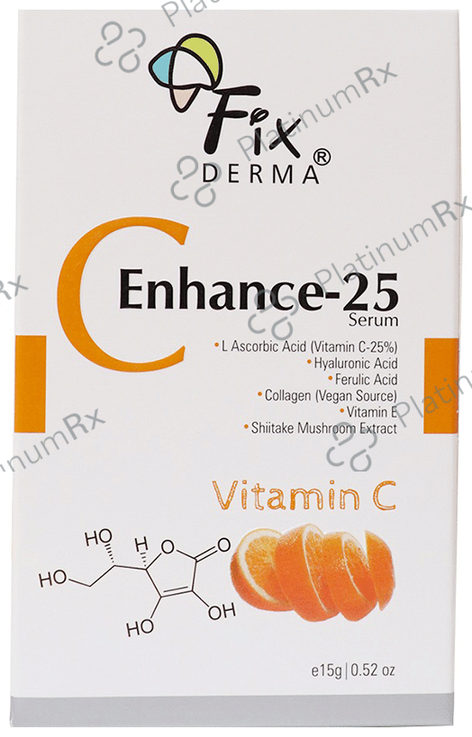 Fixderma C Enhance 25 Serum with Vitamin C - Reduces Dark Spots, Pigmentation & Wrinkles