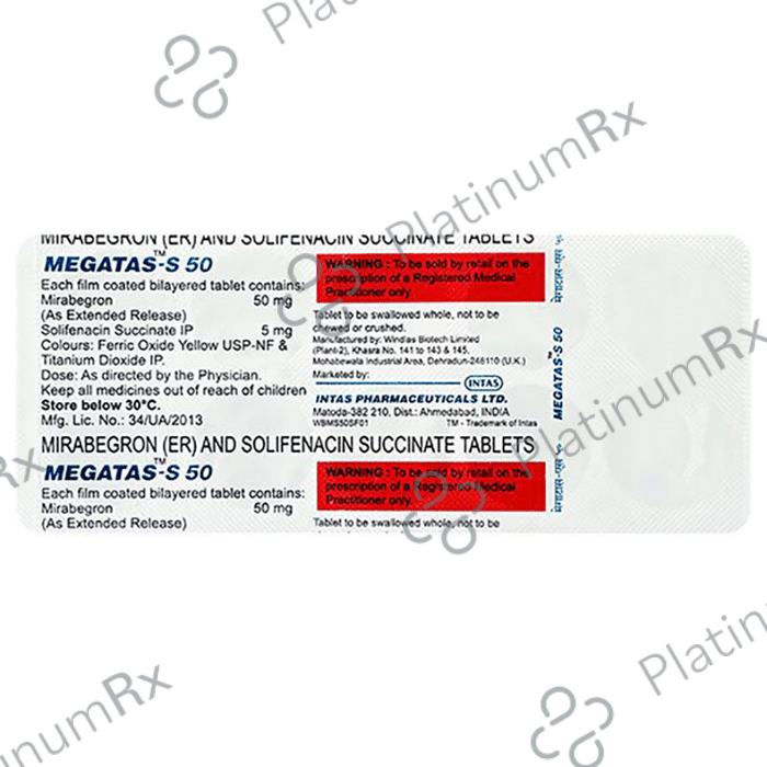 Megatas S 50mg Tablet ER 10s