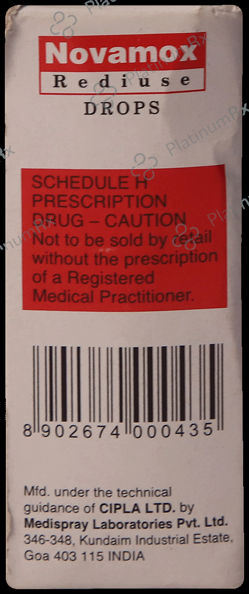 Novamox 100mg Rediuse Drop 10ml
