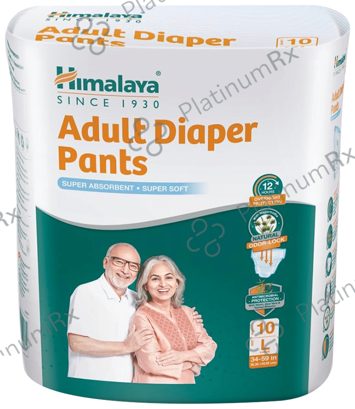 Himalaya Adult Diaper Pant with Natural Odour Lock and Antibacterial Absorbent Core Large
