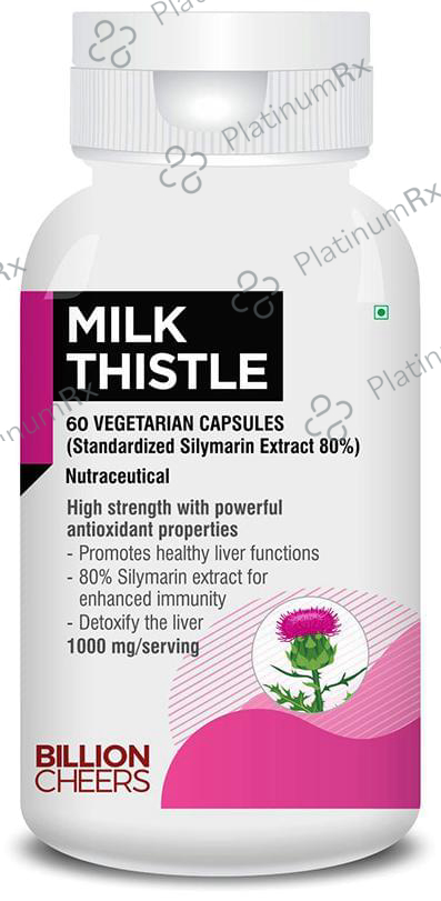 Billion Cheers Milk Thistle Vegetarian Capsules