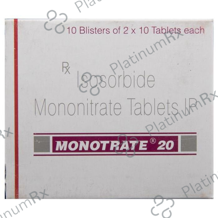 Monotrate 20mg Tablet 10s