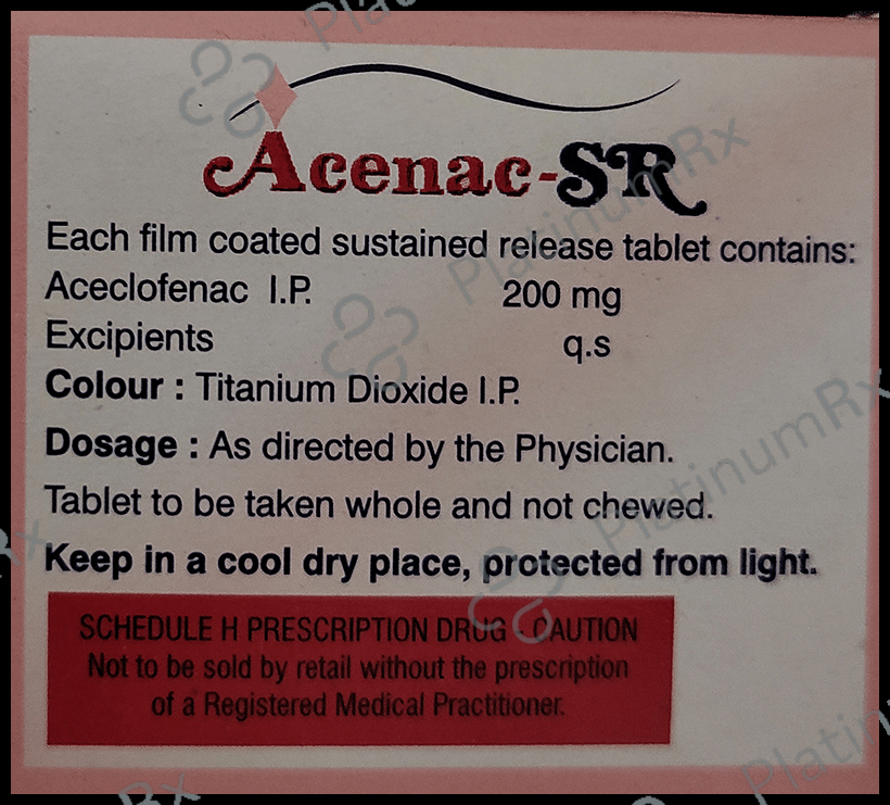 Acenac SR 200mg Tablet 10s