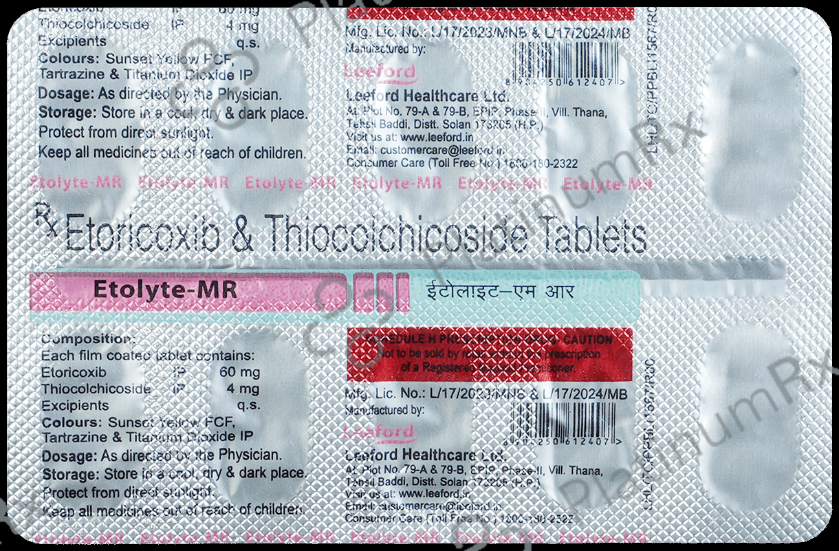 Etolyte MR 60mg/4mg Tablet 10s