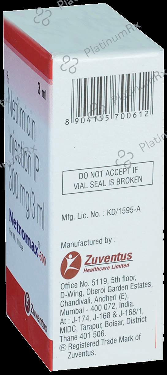 Netromax 300mg Injection