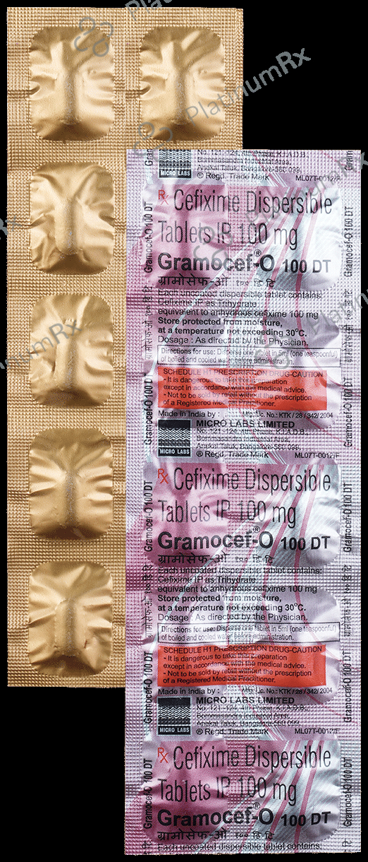 Gramocef O DT 100mg Tablet 10s