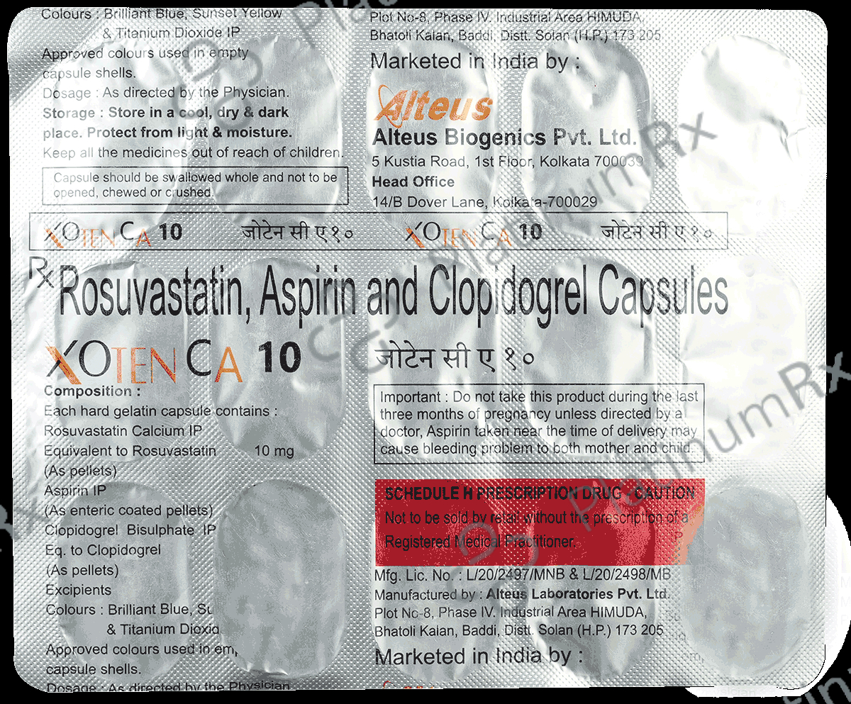 Xoten C 10mg/75mg Capsule 10 Capsule