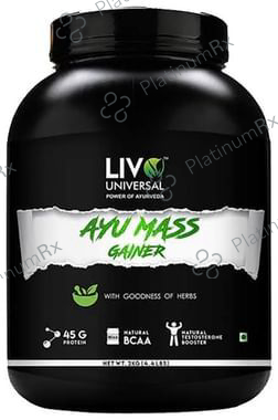 Livo Universal Ayu Mass Gainer Strawberry 2 Powder