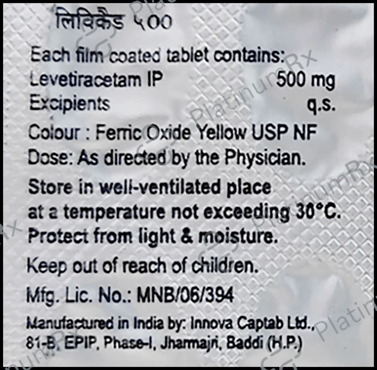 Levecad 500 Tablet