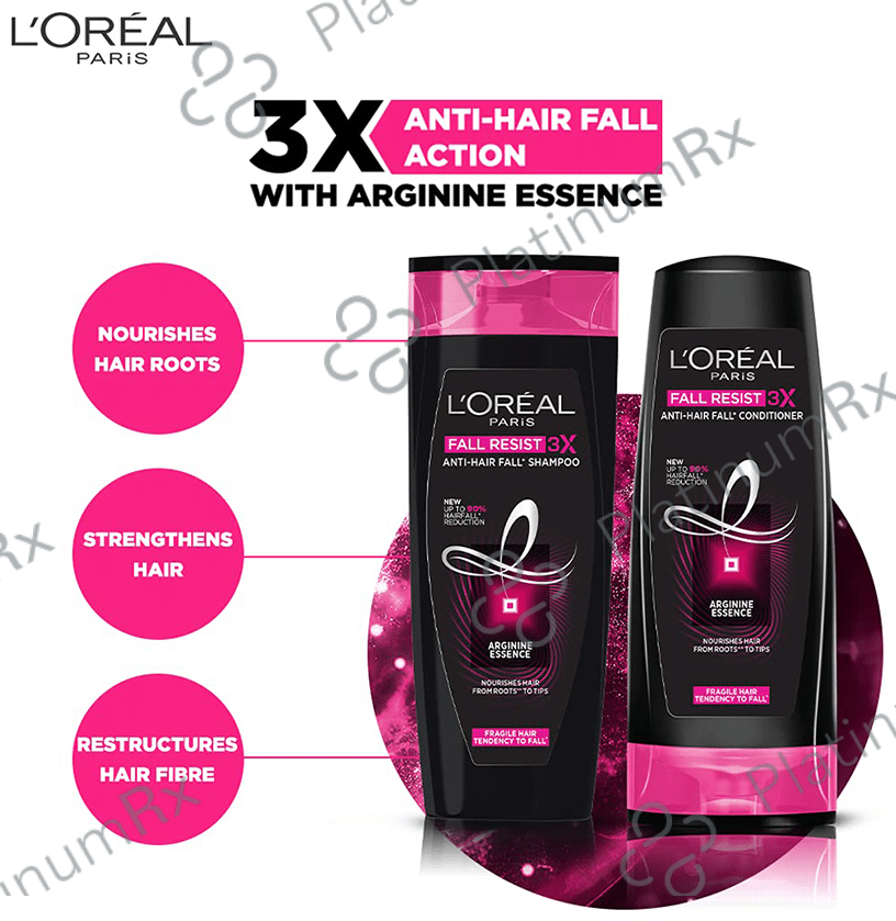 Loreal Paris Fall Resist 3X Anti Hair Fall Shampoo 366 ml