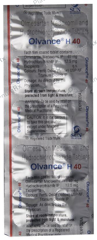 Olvance H 40/12.5mg Tablet 10s