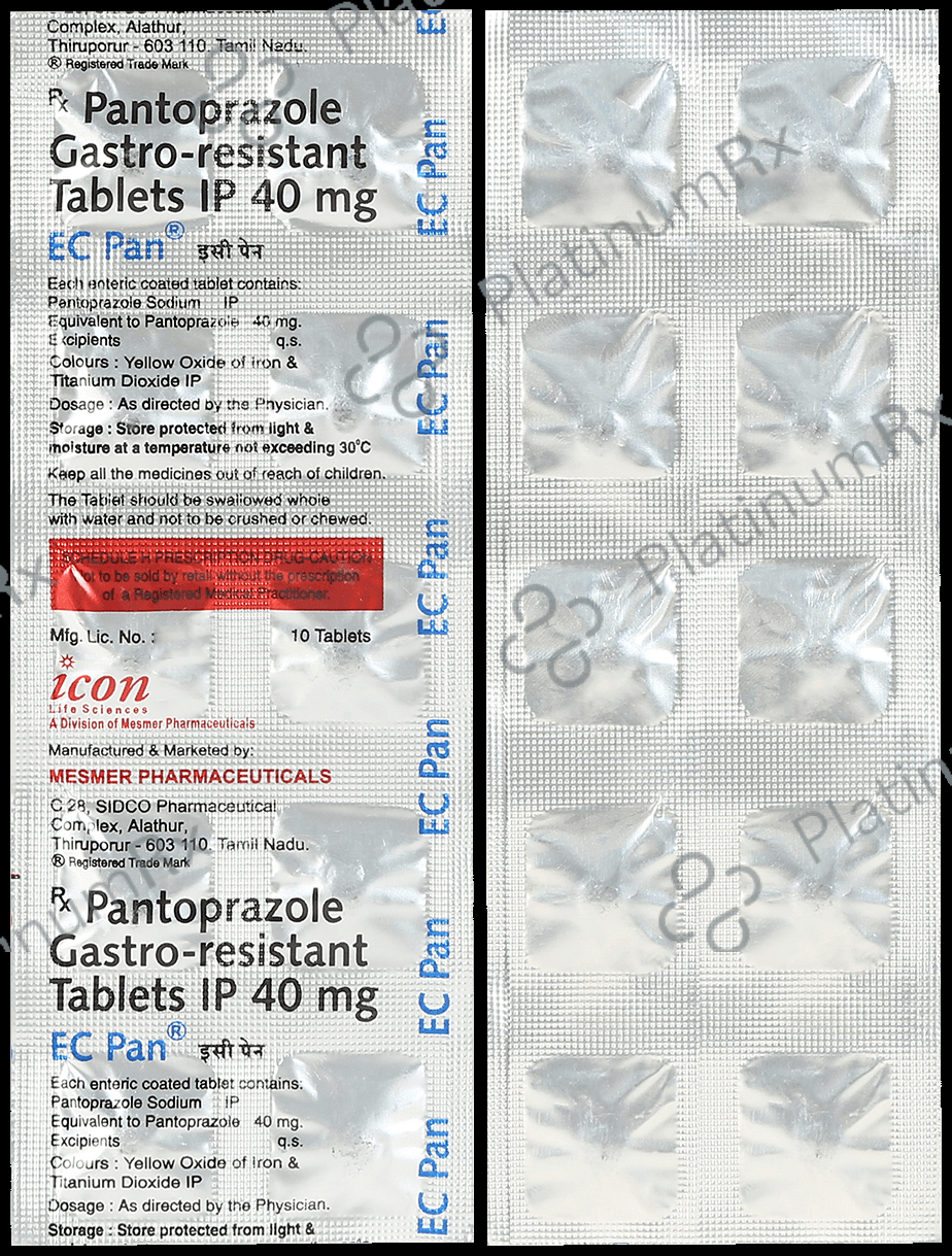 EC Pan 40mg Tablet 10s