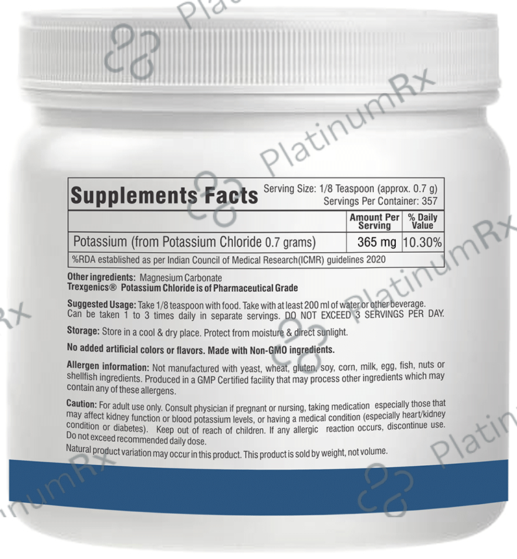 Trexgenics Potassium Chloride Powder