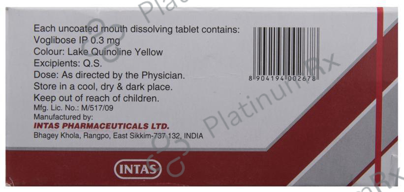 Voglitab MD 0.3mg Tablet 10s