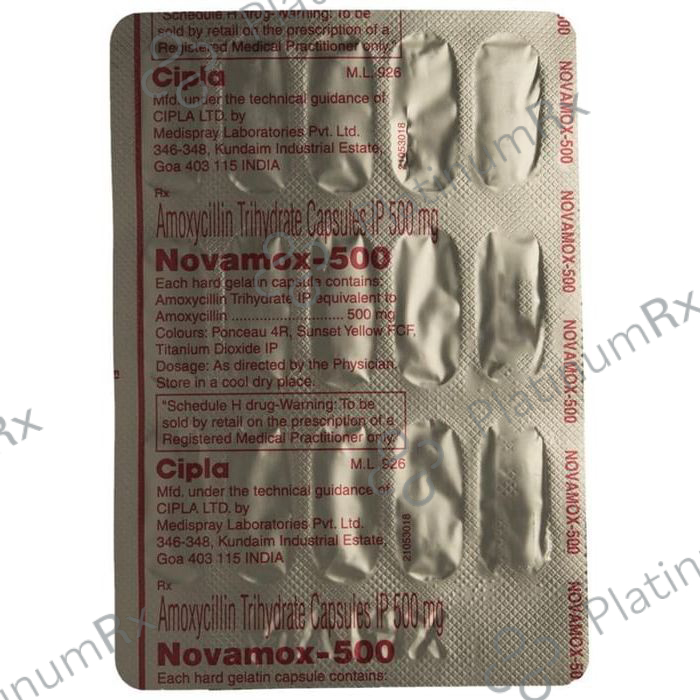 Novamox 500mg Capsule 15s