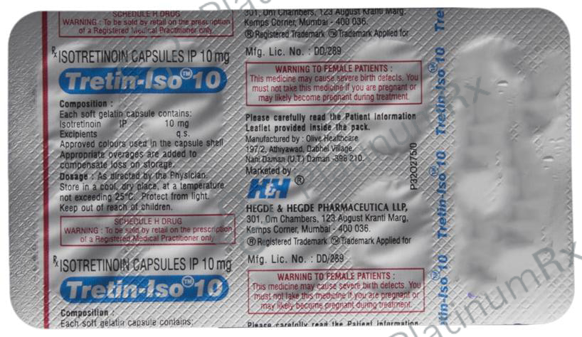 Tretin Iso 10mg Capsule 10s