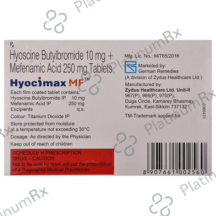 Hyocimax MF 10/250mg Tablet 10s