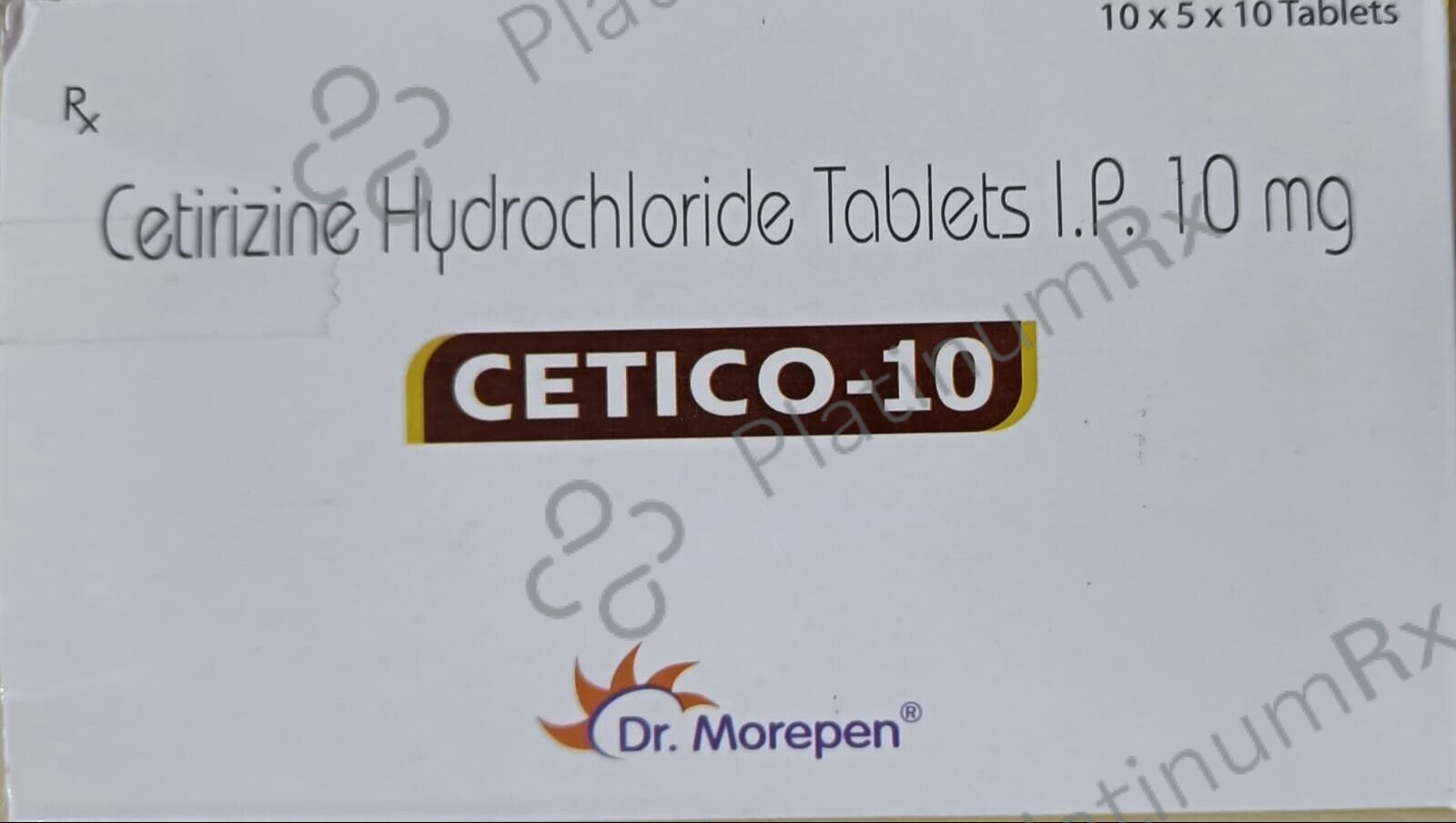 Cetico 10mg Tablet 10s