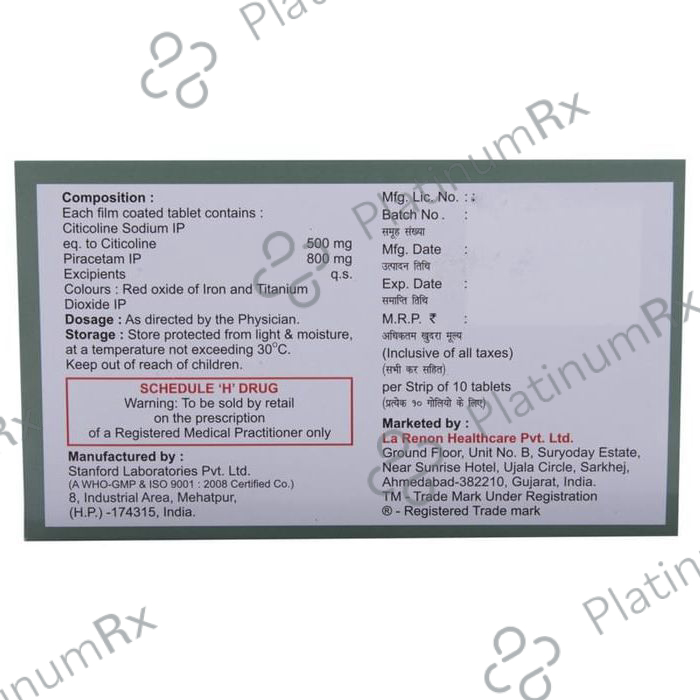 Colihenz P 500/800mg Tablet 10s