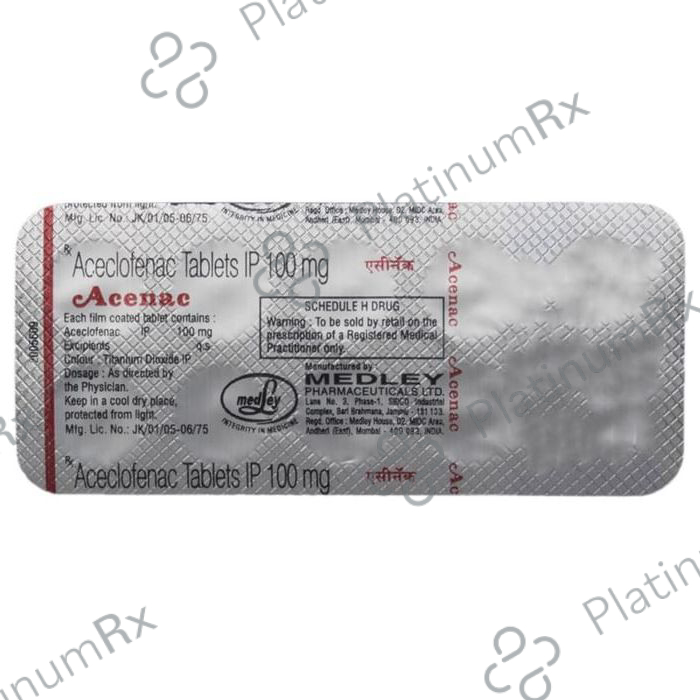 Acenac 100mg Tablet 10s