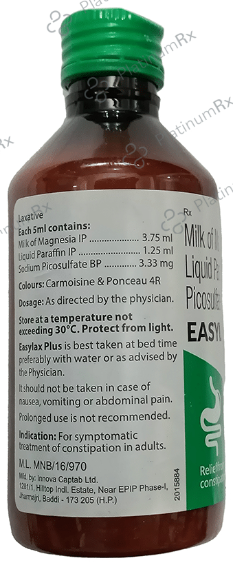 Easylax Plus Oral Emulsion Peppermint Sugar Free