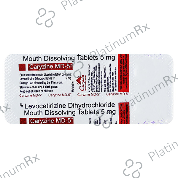 Caryzine 5mg Tablet MD 10s