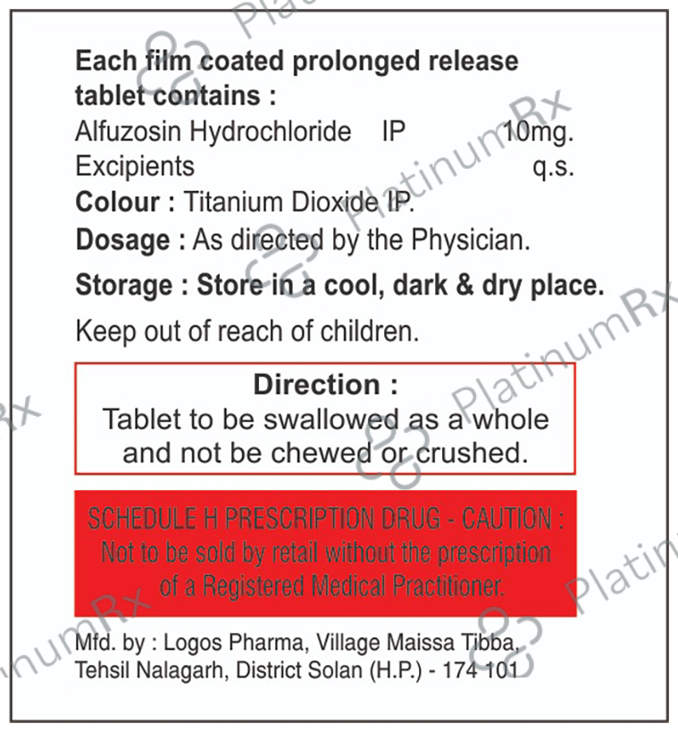 Alfuzosin Tablet