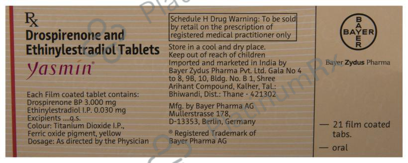 Yasmin 3/0.035mg Tablet 21s