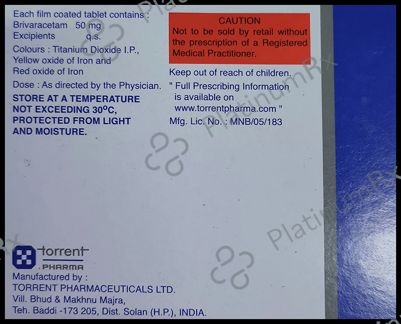 Britzilam 50mg Tablet 15s