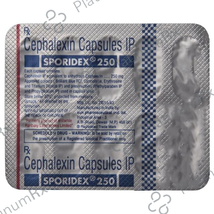 Sporidex 250mg Capsule 10s