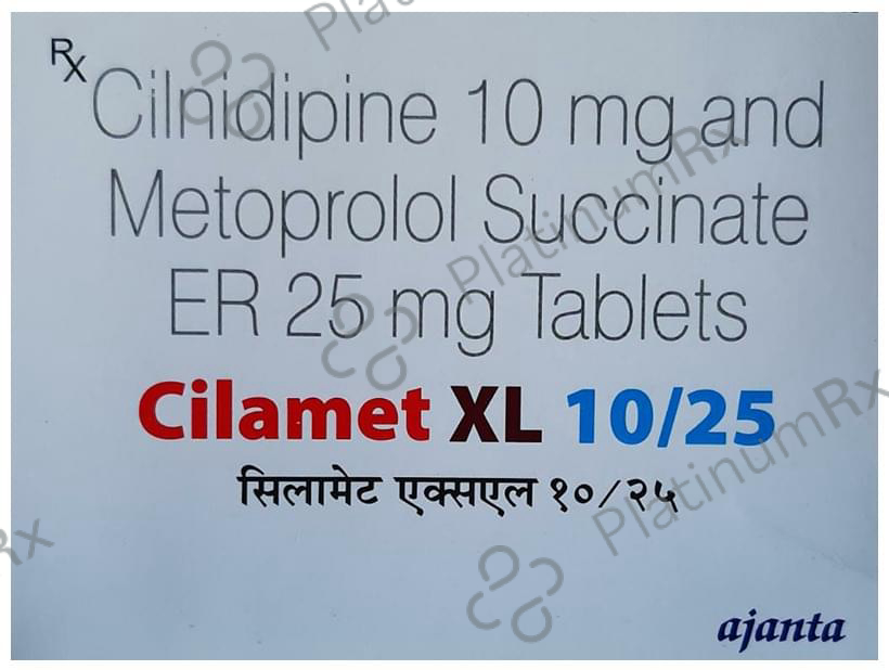 Cilamet XL 10/25mg Tablet ER 20s