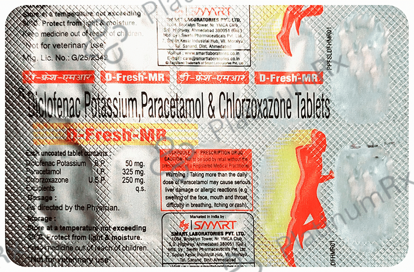 D Fresh MR 250mg/50mg/325mg Tablet