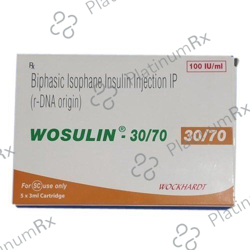 Wosulin 30/70 (100 IU/ml) (1*3ml Refill Cartridge / Injection)