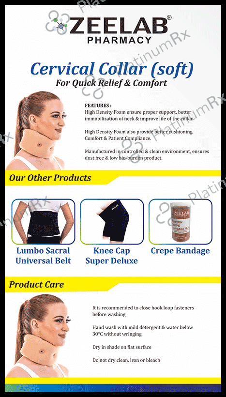 Zee Laboratories Cervical Collar Medium