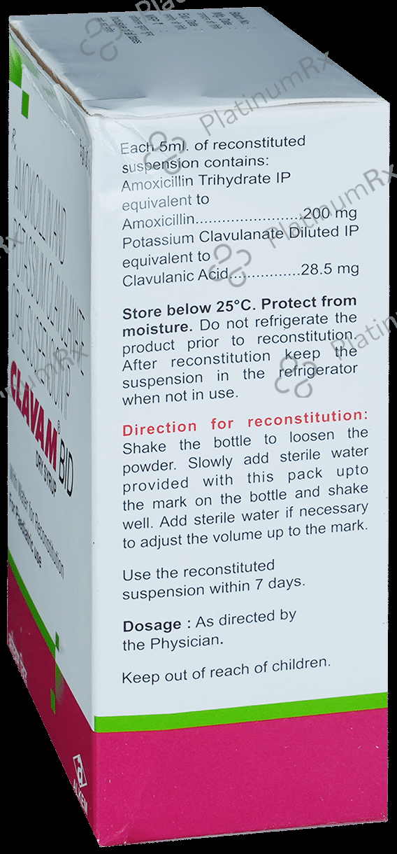 Clavam BID 200/28.5mg Dry Syrup 30ml