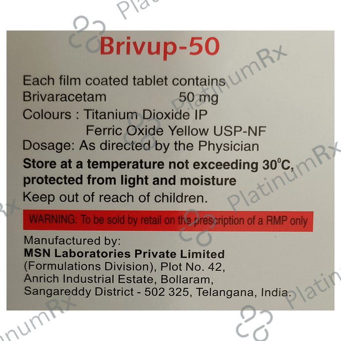 Brivup 50mg Tablet 10s