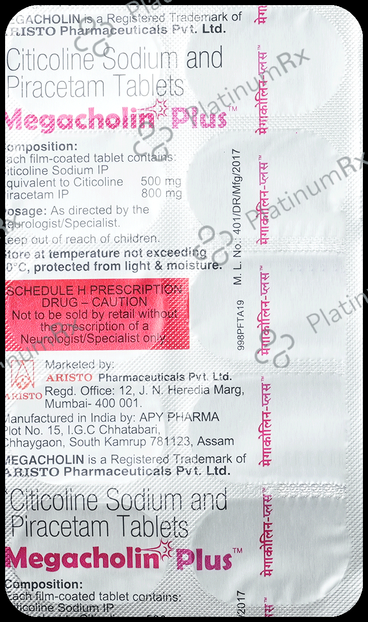 Megacholin Plus 500/800mg Tablet 10s
