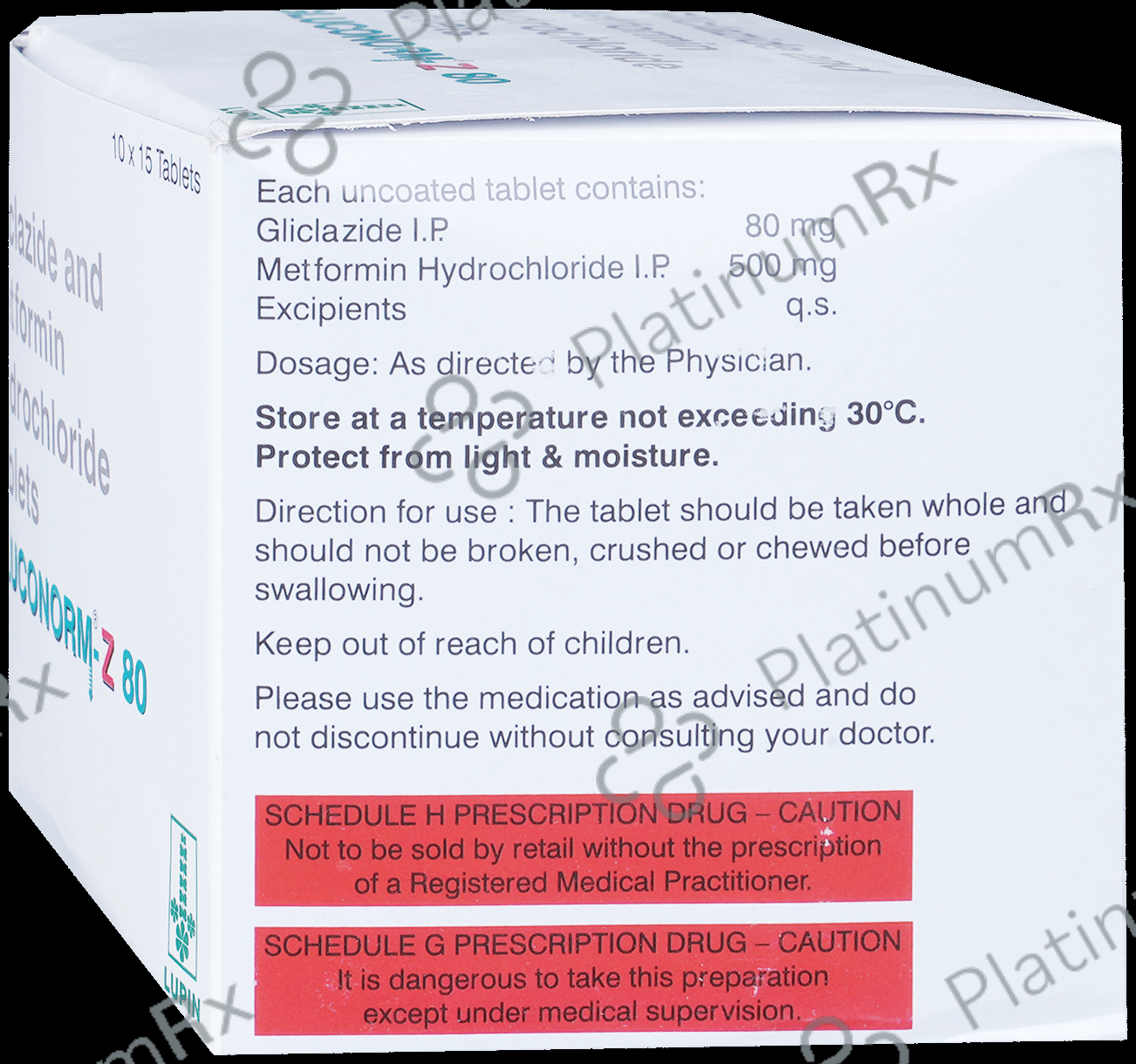 Gluconorm Z 80/500mg Tablet 15s