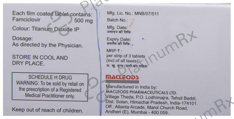 Famcimac 500mg Tablet 3s