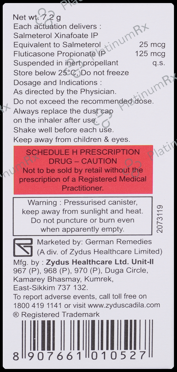 ForAir 125/25mcg CFC Free Inhaler 120MDI