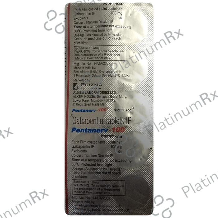 Pentanerv 100mg Tablet 10s